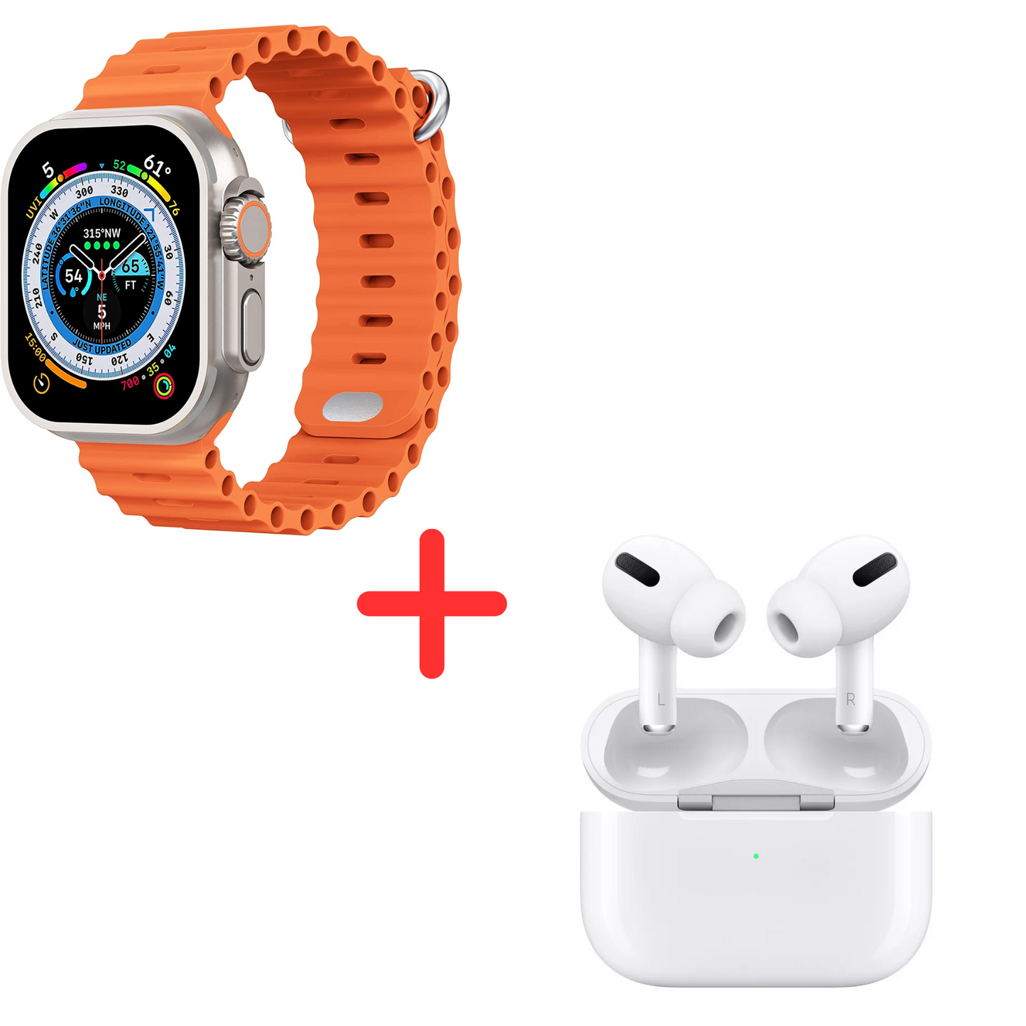 AirPods Pro 5 + Reloj Smartwatch 8 Ultra. PIDE Y PAGA AL RECIBIR -ENVIOS GRATIS.