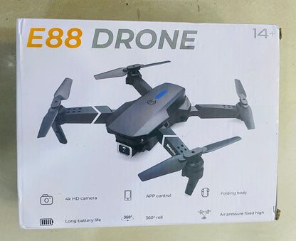 Dron Drone E88 Camara Frontal. -PIDE Y PAGA AL RECIBIR -ENVIOS GRATIS. 50% DE DESCUENTO.